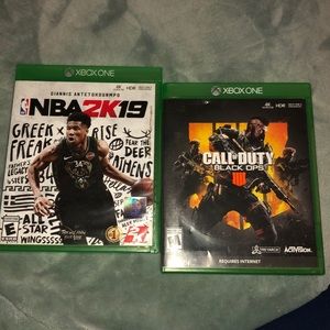 Call of duty black ops and NBA 2K19